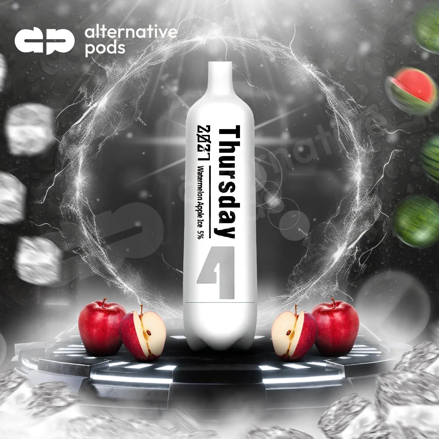 Air Bar 2027 Date Disposable Vape - Watermelon Apple Ice 