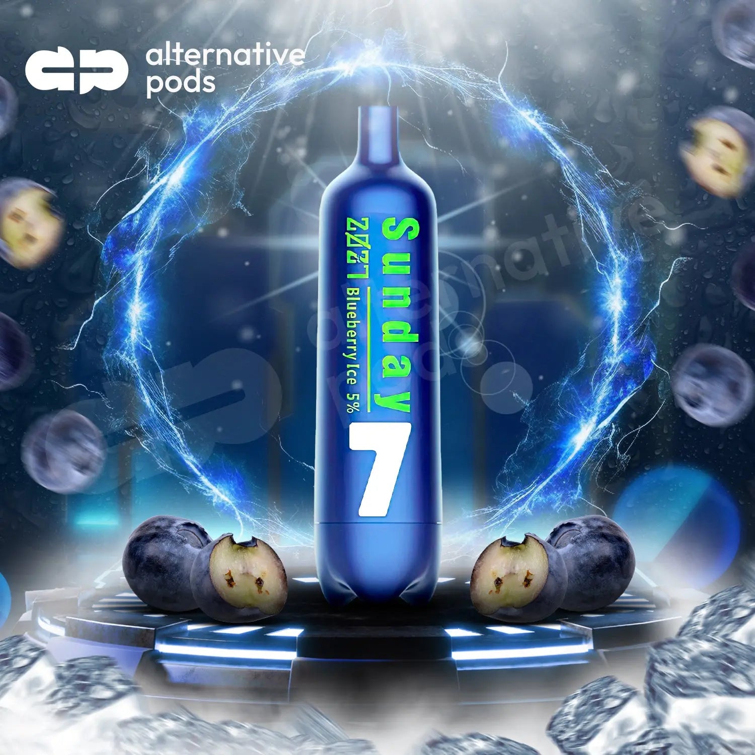 Air Bar 2027 Date Disposable Vape - Blueberry Ice 