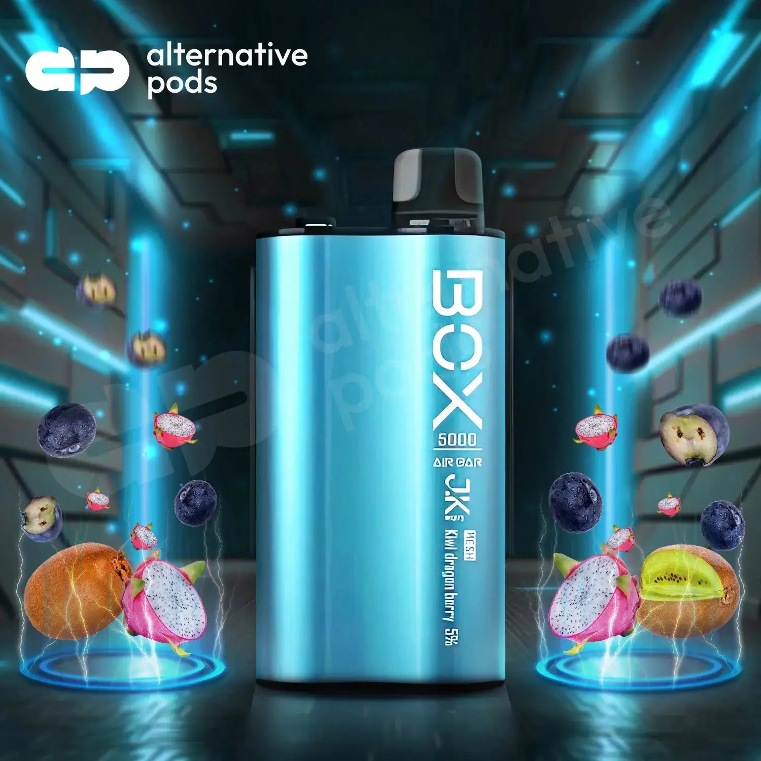 Air Bar Box 5000 Puffs Mesh Disposable vape Air Bar - Kiwi Dragon Berry 