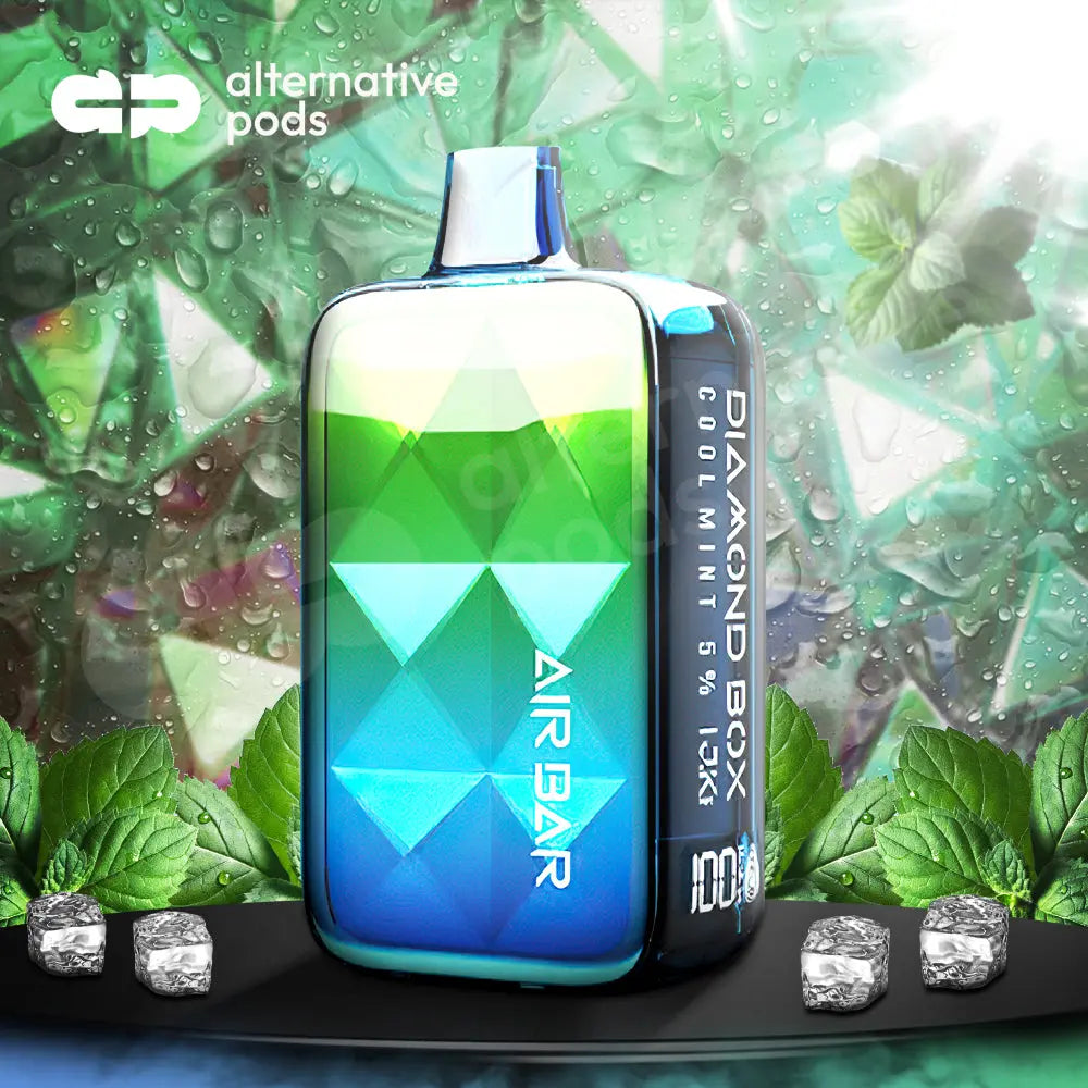 Air Bar Diamond Box Disposable - Cool Mint 