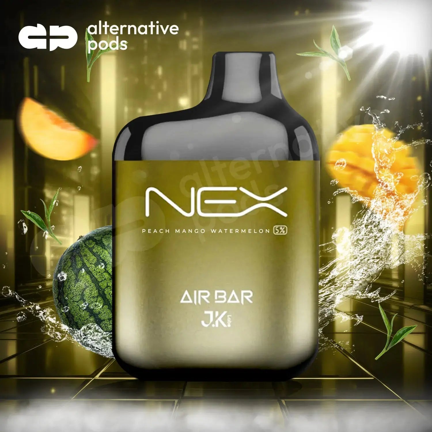 Air Bar NEX 6500 Disposable Vape - Peach Mango Watermelon 