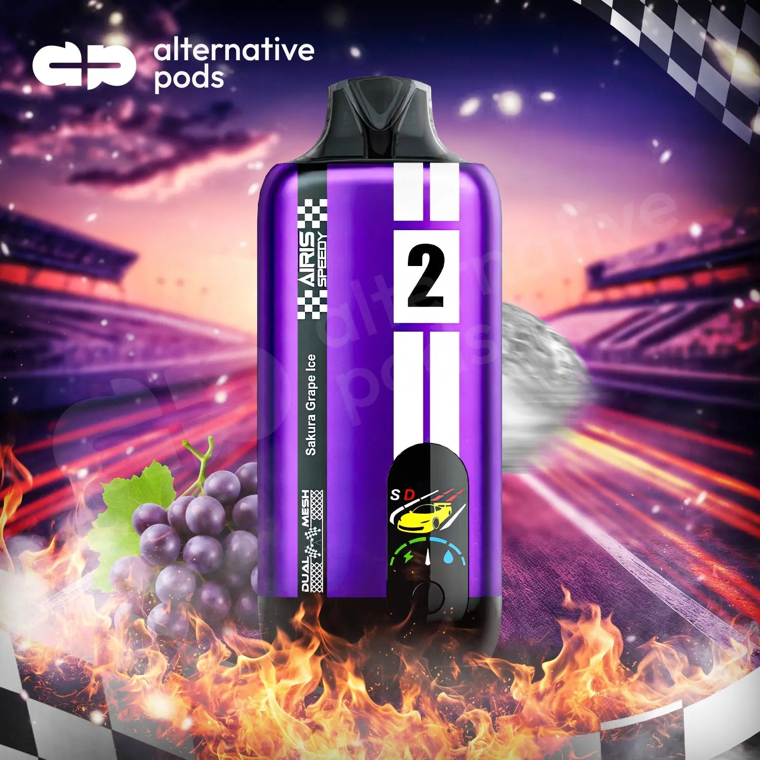 Airis Speedy 15000 Disposable - Sakura Grape Ice 