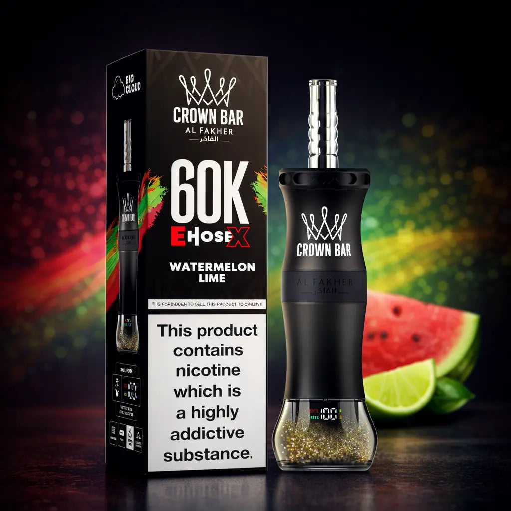 Al Fakher Crown Bar 60K E-Hose Disposable Vape | 60,000 Puffs