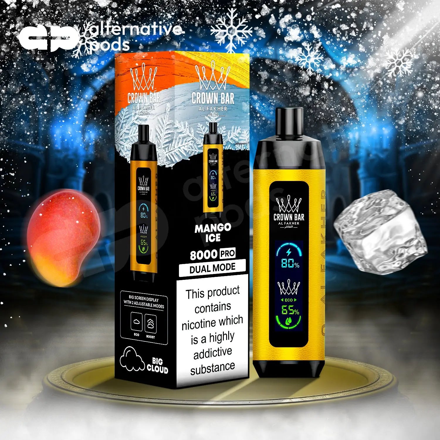 Al Fakher Crown Bar PRO 8K Disposable