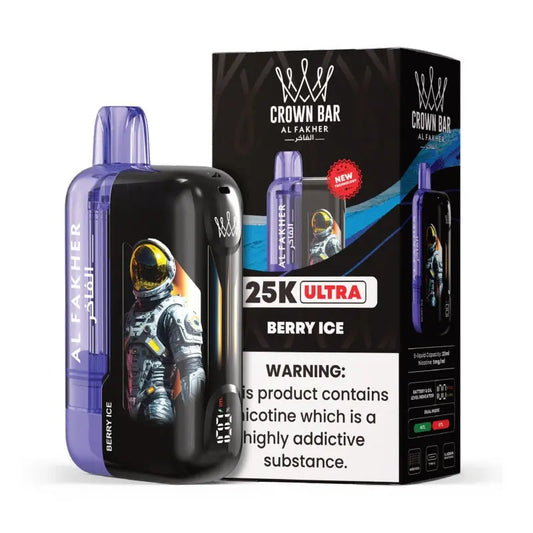 Al Fakher Crown Bar Ultra 25K - Berry Ice 