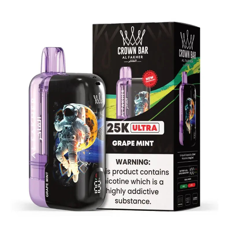 Al Fakher Crown Bar Ultra 25K - Grape Mint 