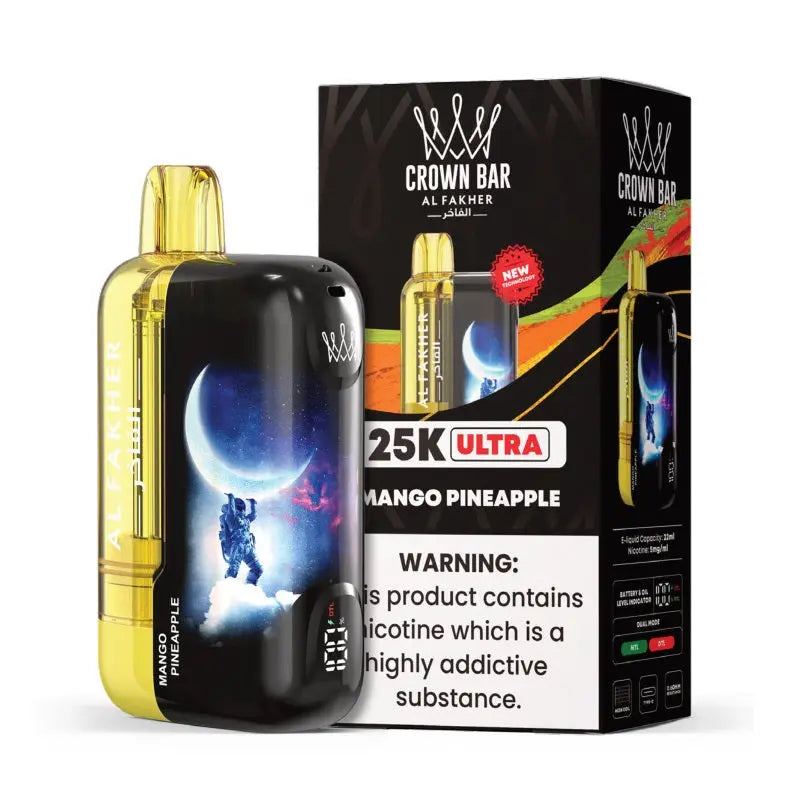 Al Fakher Crown Bar Ultra 25K - Mango Pineapple 