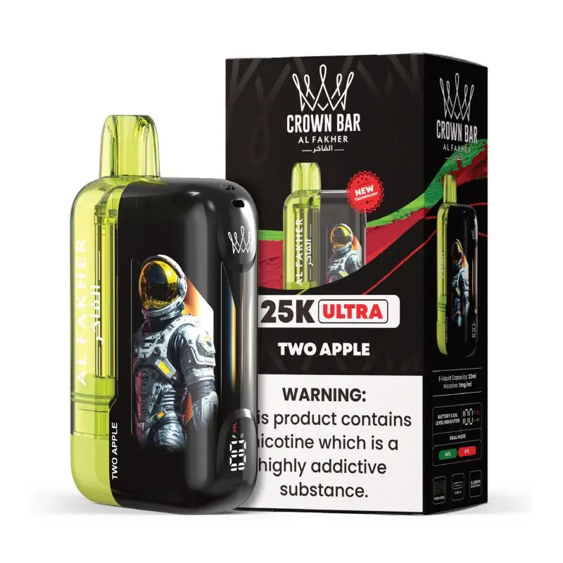 Al Fakher Crown Bar Ultra 25K - Two Apple 