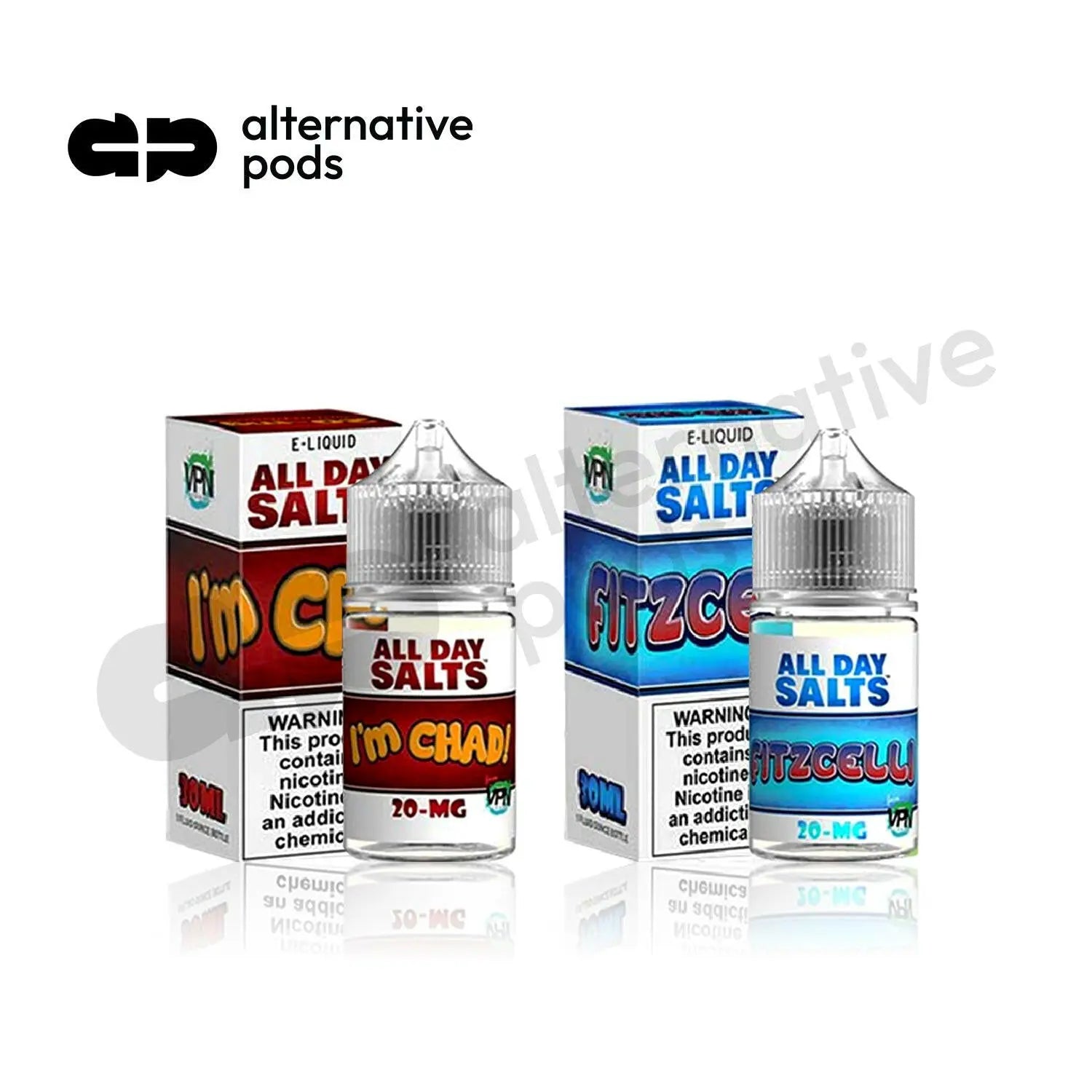 All Day Salts Nicotine Salt E-Liquid By VPN Liquids 30ML - Alternative pods | Online Vape & Smoke Shop