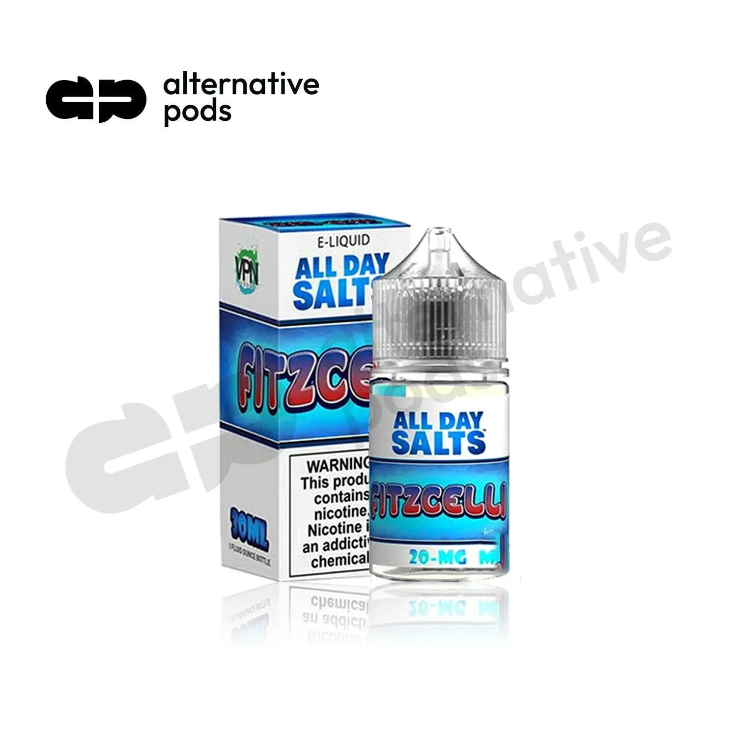 All Day Salts Nicotine Salt E-Liquid By VPN Liquids 30ML - Alternative pods | Online Vape & Smoke Shop