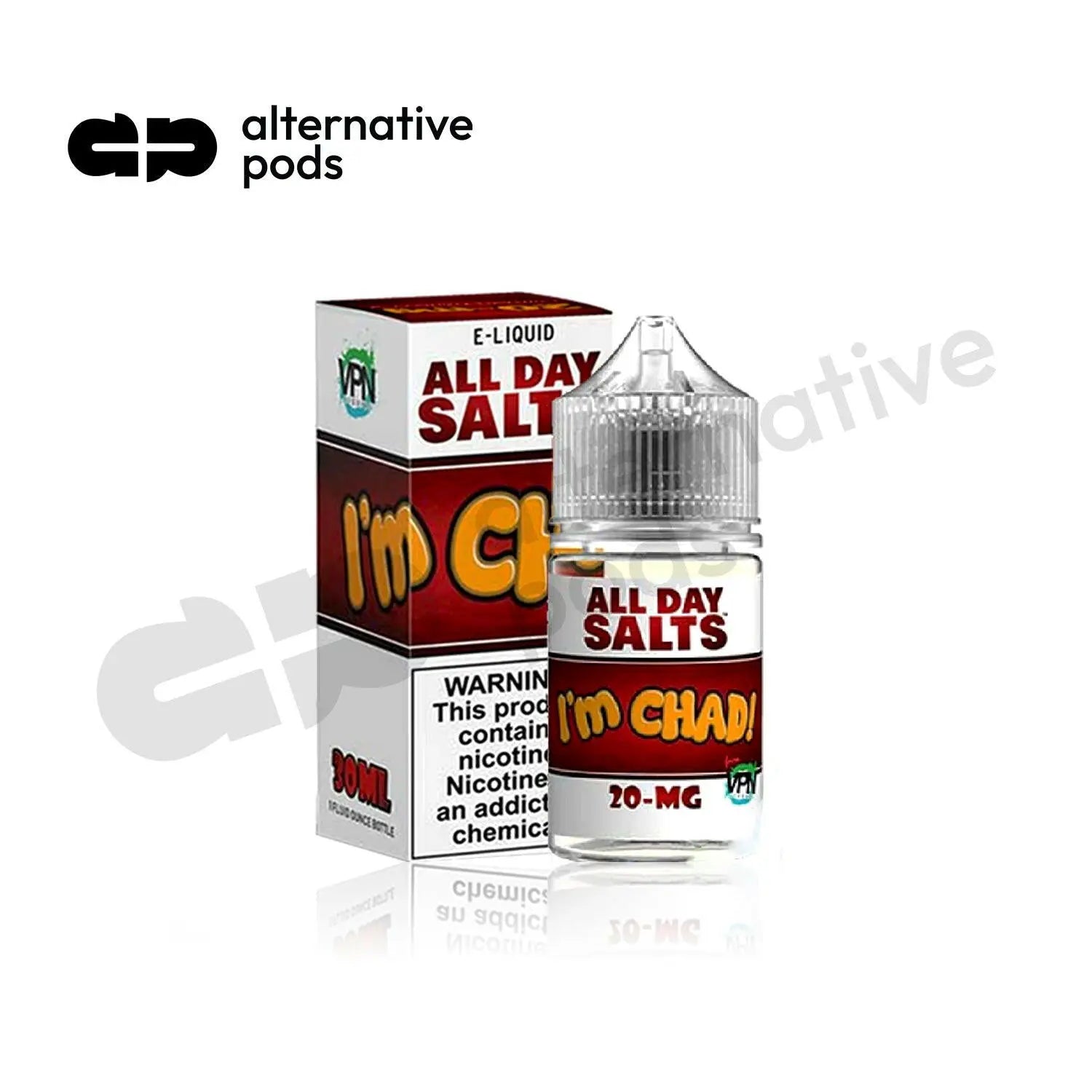 All Day Salts Nicotine Salt E-Liquid By VPN Liquids 30ML - Alternative pods | Online Vape & Smoke Shop