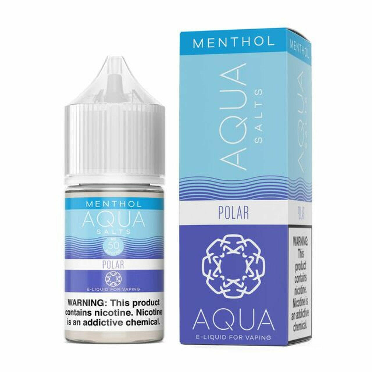 Aqua Salts Menthol Collection Synthetic Nicotine Salt E-Liquid By Marina Vape 30ML Polar 