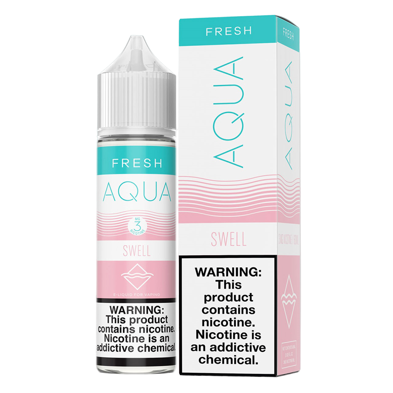 Aqua Synthetic Nicotine E-Liquid By Marina Vape 60ML Swell 