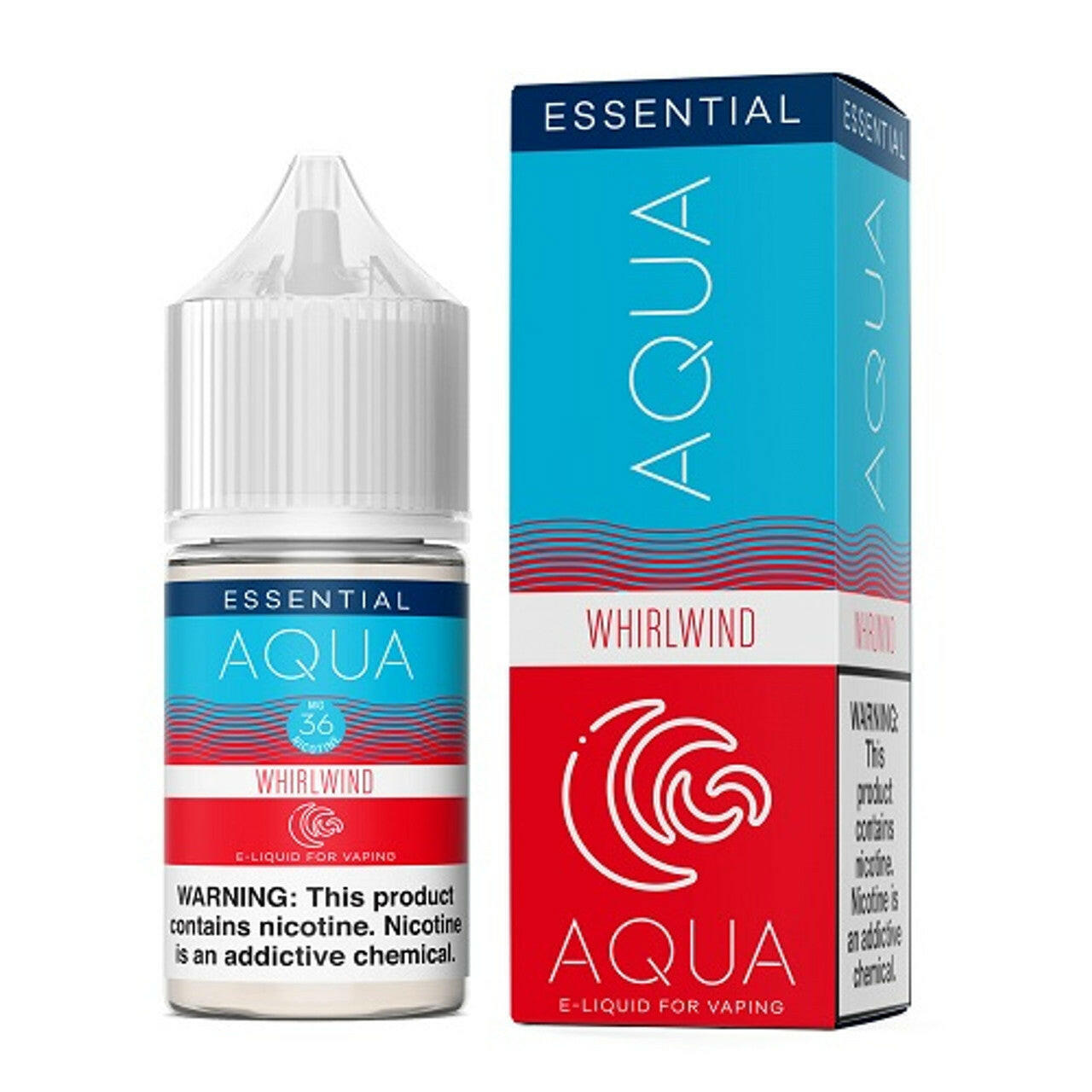 Aqua Essential Nicotine Salt E-Liquid By Marina Vape 30ML Whirlwind