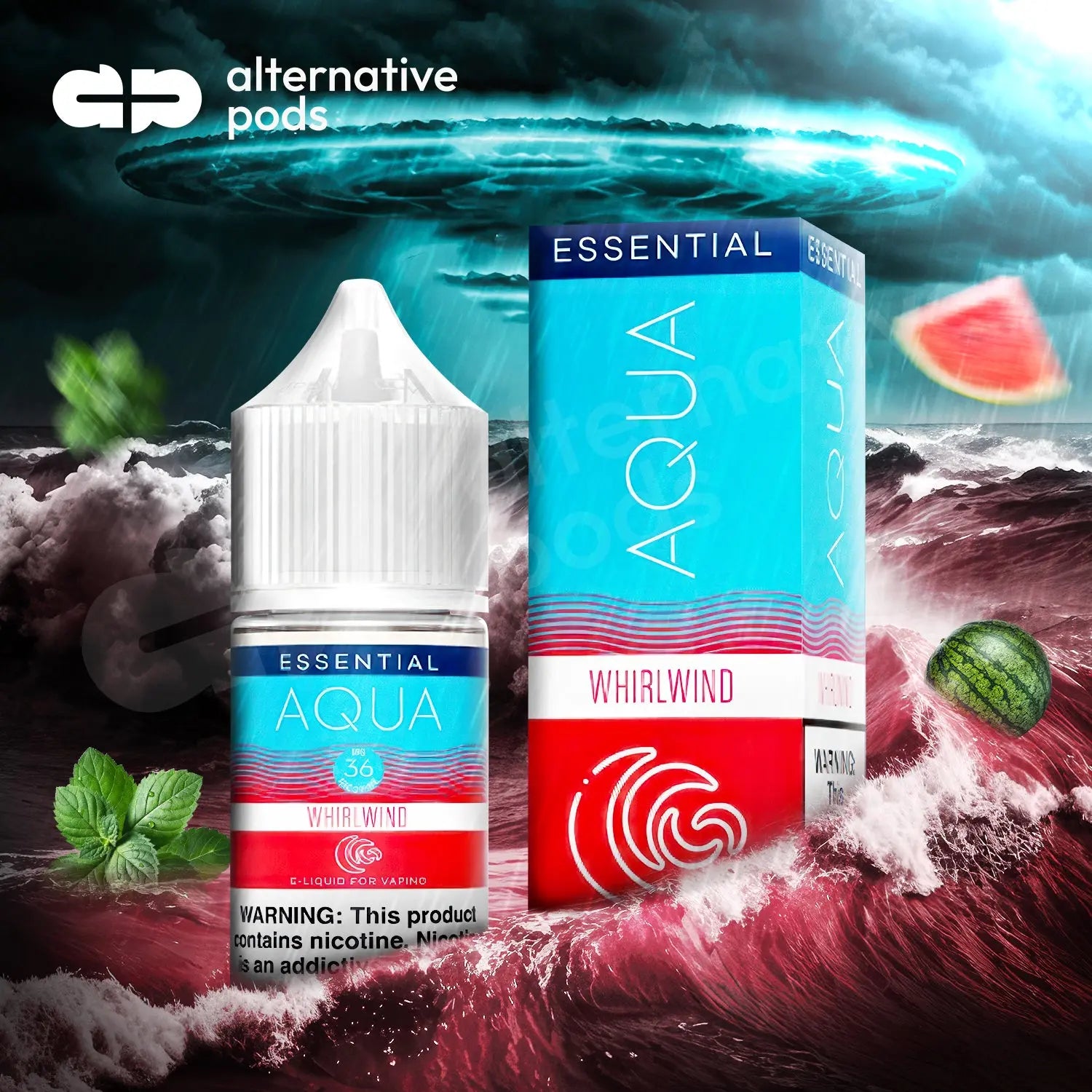 Aqua Essential Nicotine Salt E-Liquid By Marina Vape 30ML - Alternative pods | Online Vape & Smoke Shop