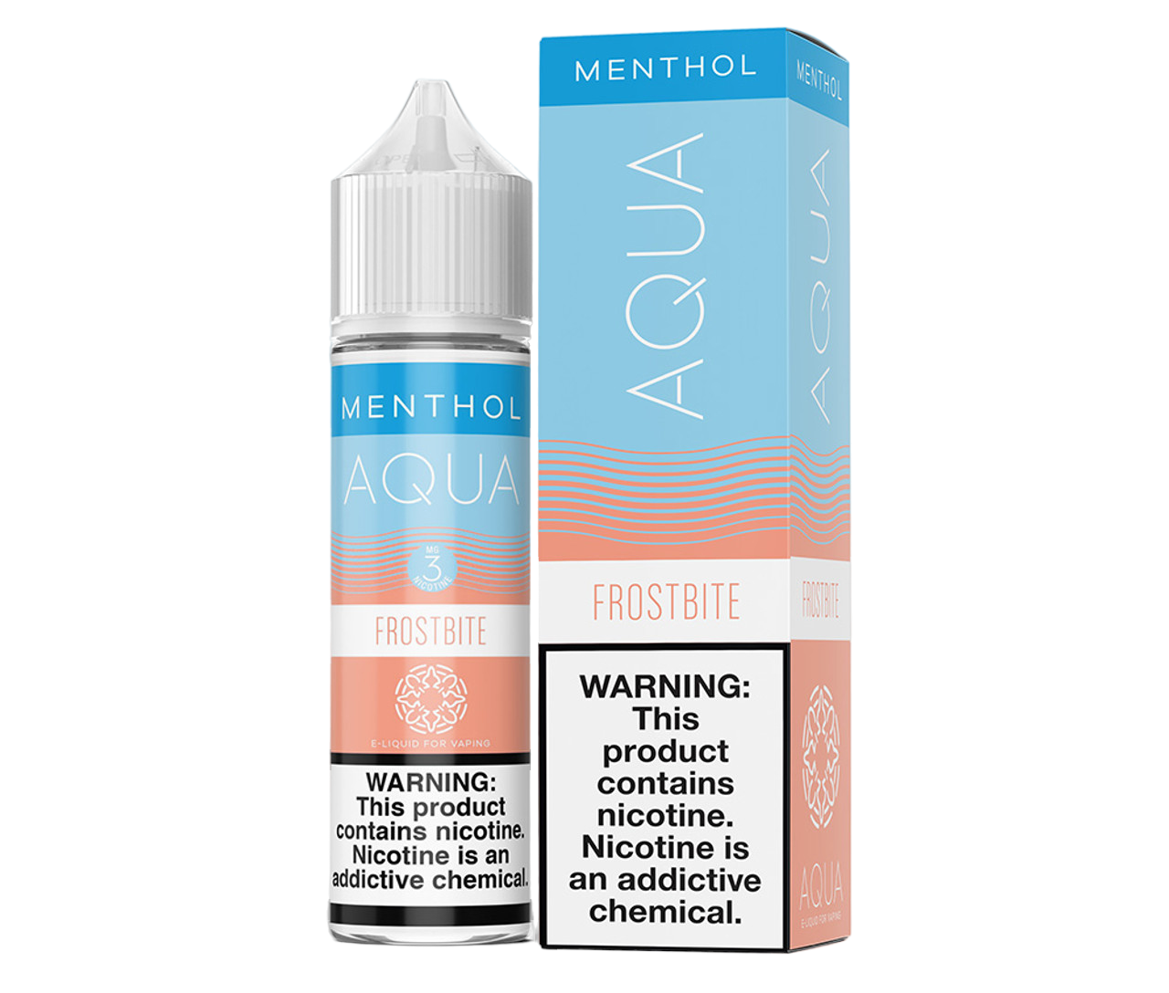 Aqua Menthol Collection Synthetic Nicotine E-Liquid By Marina Vape 60ML FROSTBITE