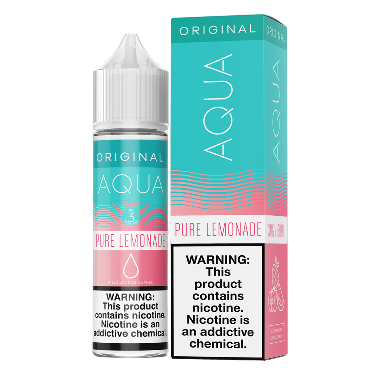 Aqua Synthetic Nicotine E-Liquid By Marina Vape 60ML Pure Lemonade 
