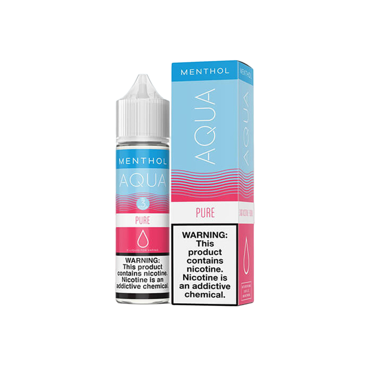 Aqua Synthetic Nicotine E-Liquid By Marina Vape 60ML Pure 