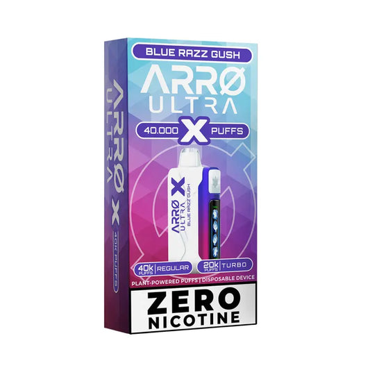 Arro Ultra X 40K 0% Disposable - Blue Razz Gush 