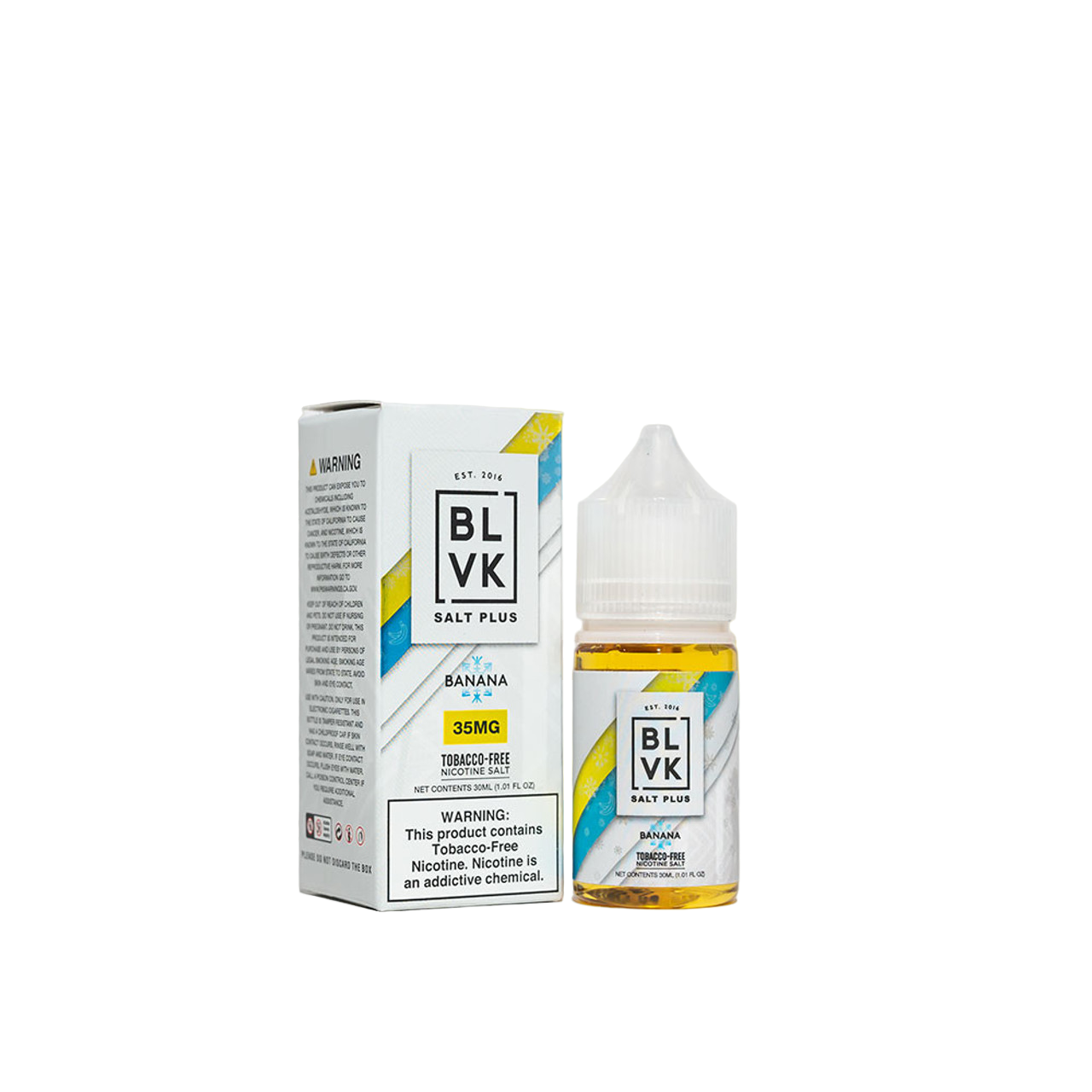BLVK Salt Plus Synthetic Nicotine Salt E-Liquid 30ML Banana