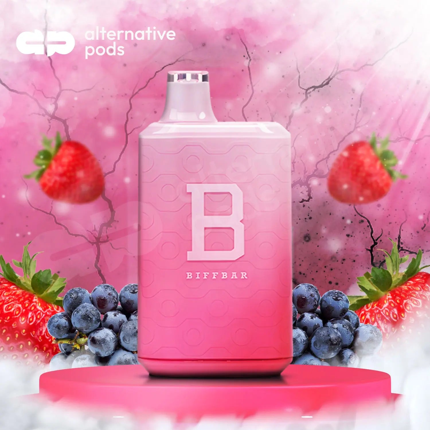 BIFFBAR 6000 Puffs Disposable Vape - Strawgrapes