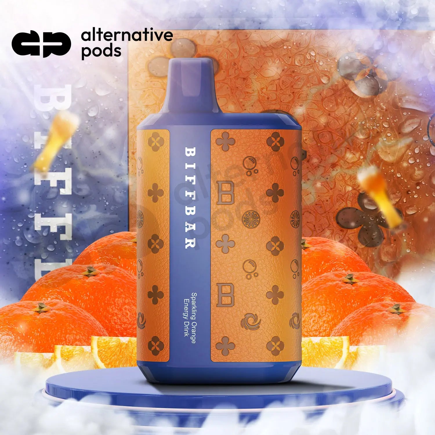 BIFFBAR Lux 5500 Puffs Disposable Vape - Sparkling Orange Energy Drink 