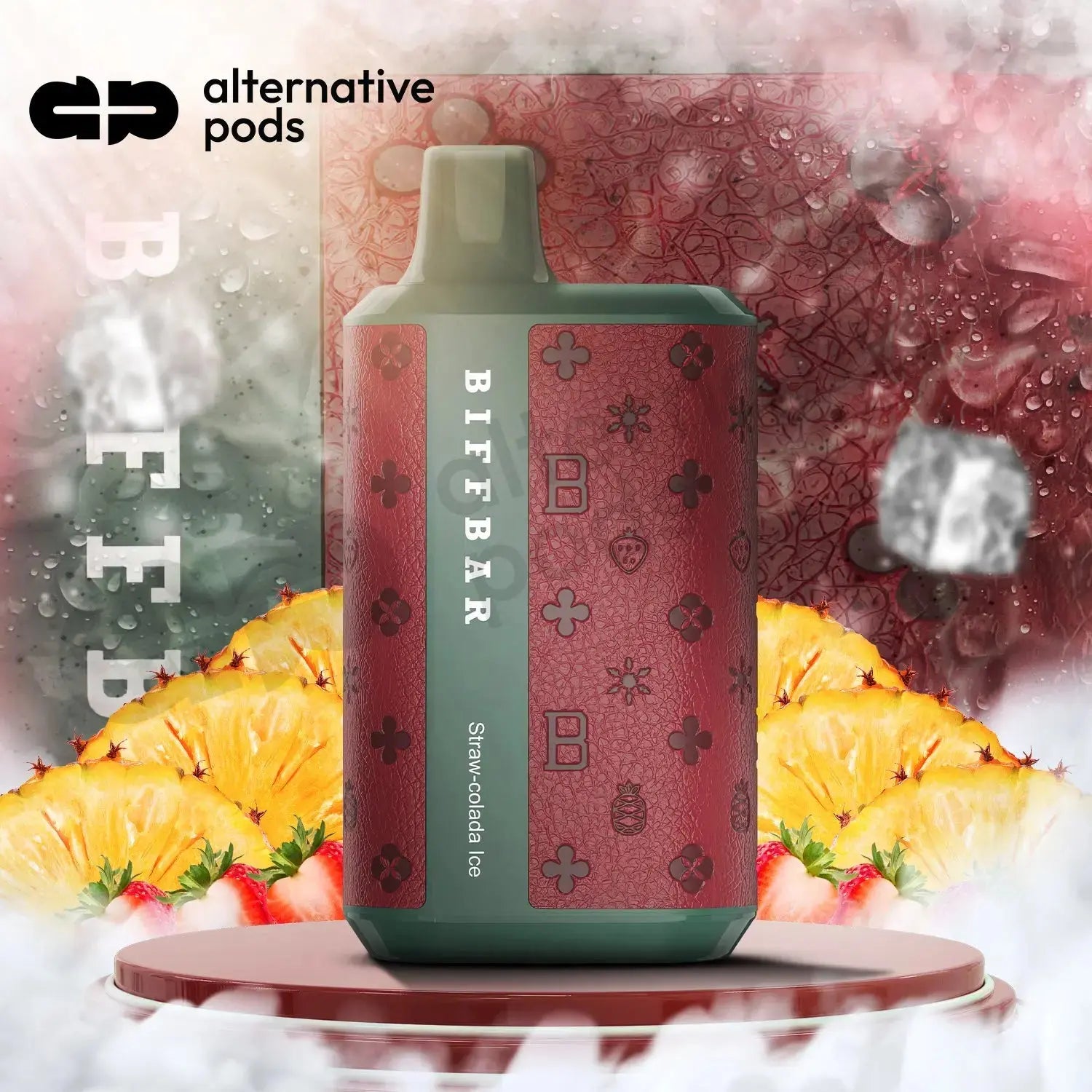 BIFFBAR Lux 5500 Puffs Disposable Vape - Straw - colada Ice 