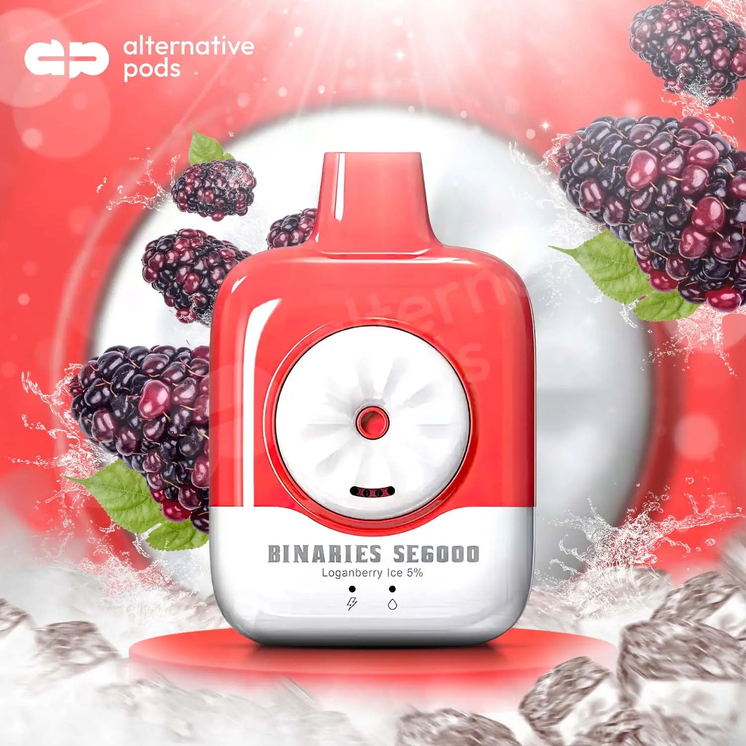 BINARIES SE6000 Disposable Vape - Loganberry Ice 