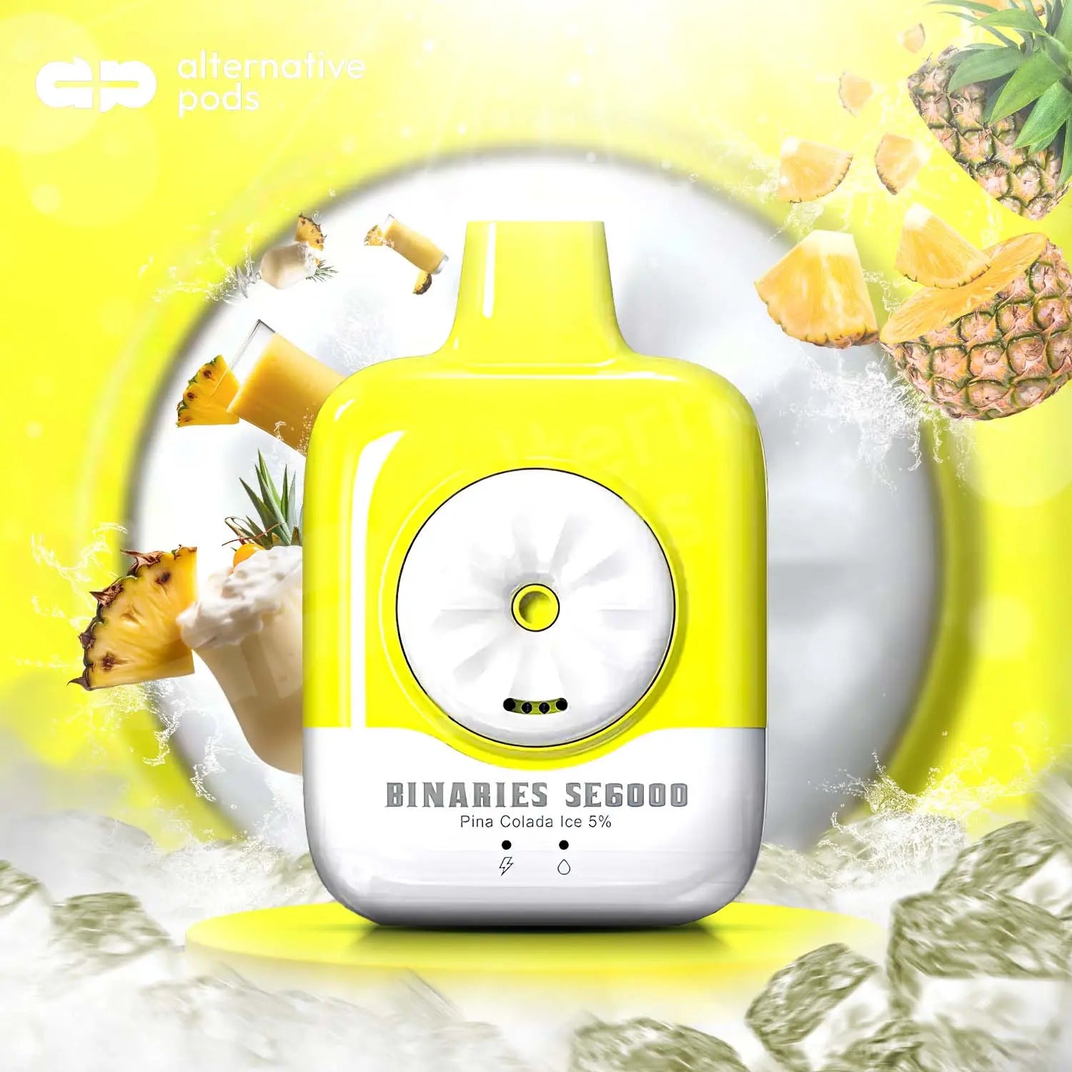 BINARIES SE6000 Disposable Vape - Pina Colada Ice 