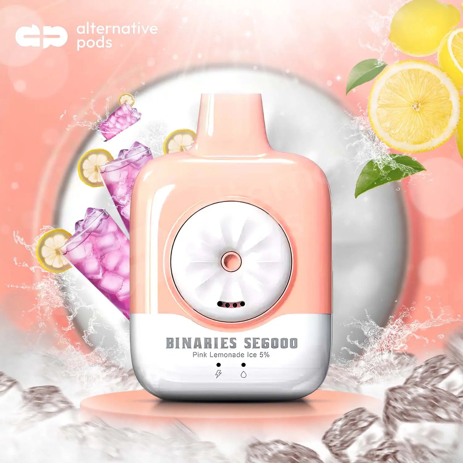 BINARIES SE6000 Disposable Vape - Pink Lemonade Ice 