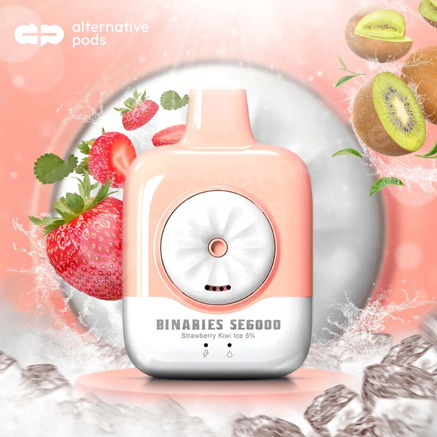 BINARIES SE6000 Disposable Vape - Strawberry Kiwi Ice 