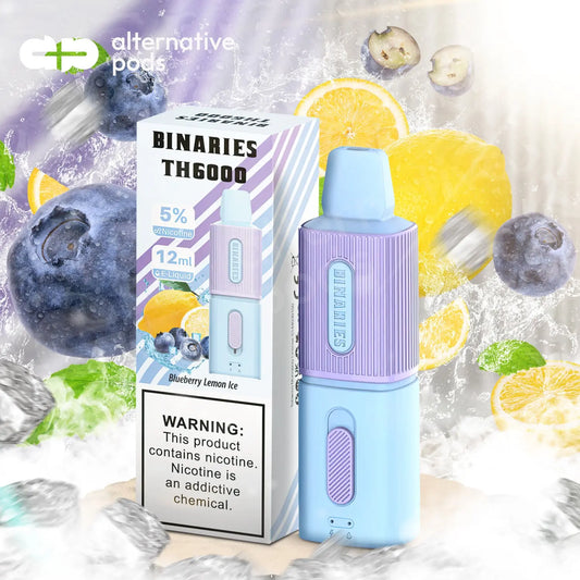BINARIES TH6000 Disposable Vape - Blueberry Lemon Ice 