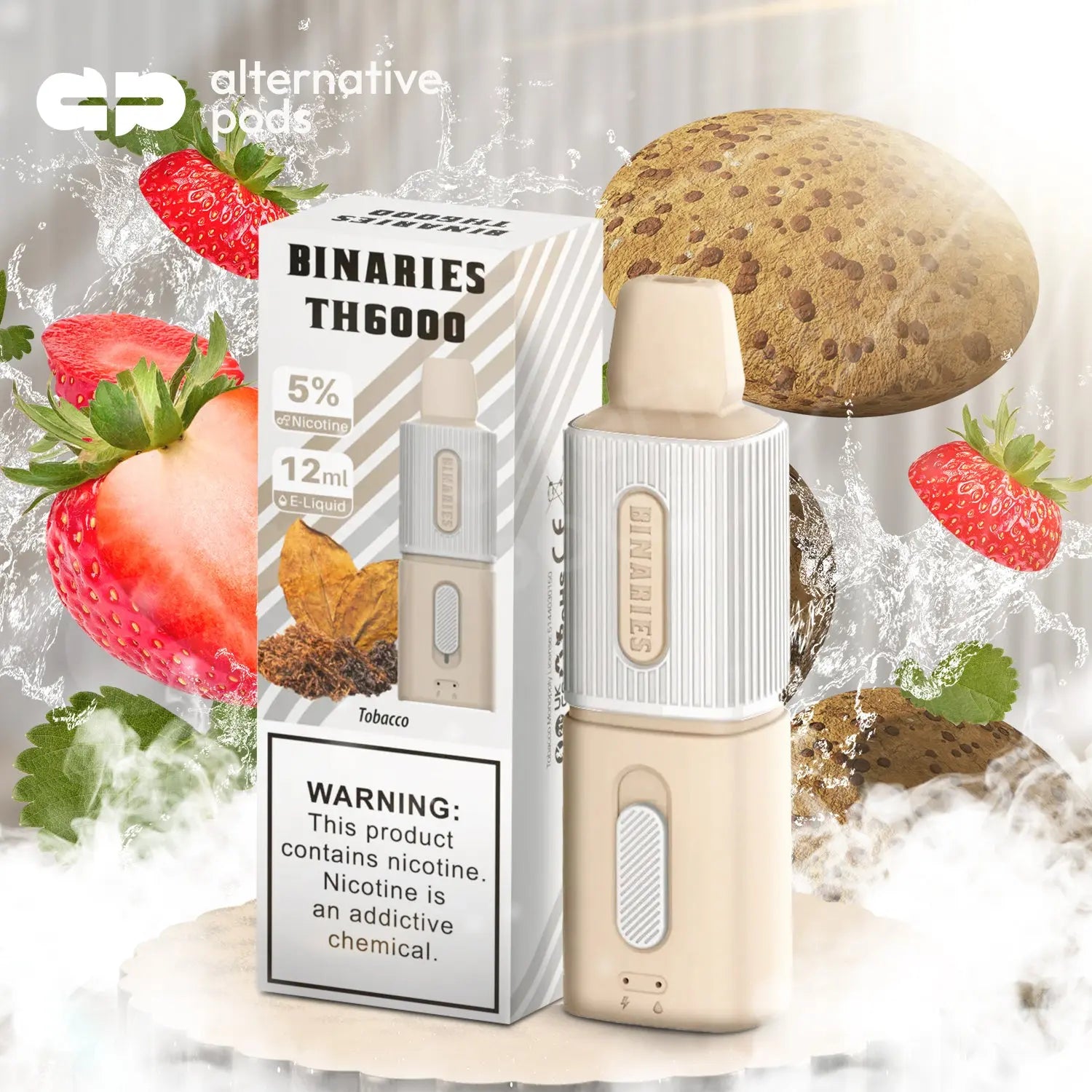 BINARIES TH6000 Disposable Vape - Tobacco 