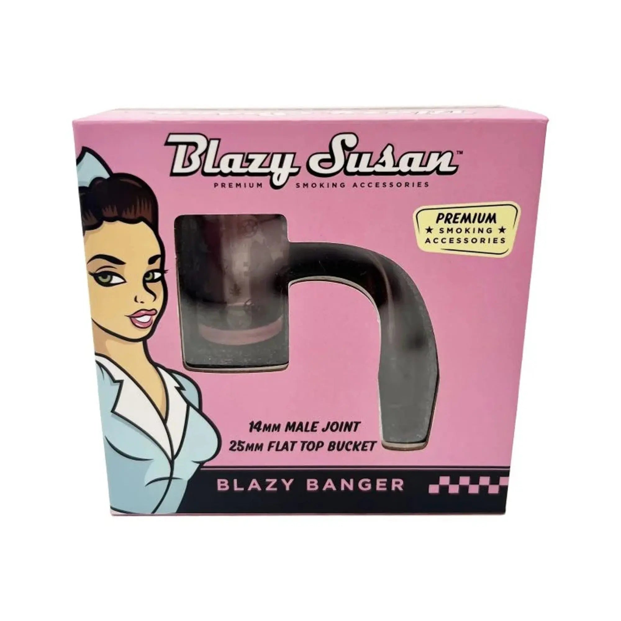 BLAZY SUSAN QUARTZ BANGER 14MM MALE JOINT - Alternative pods | Online Vape & Smoke Shop