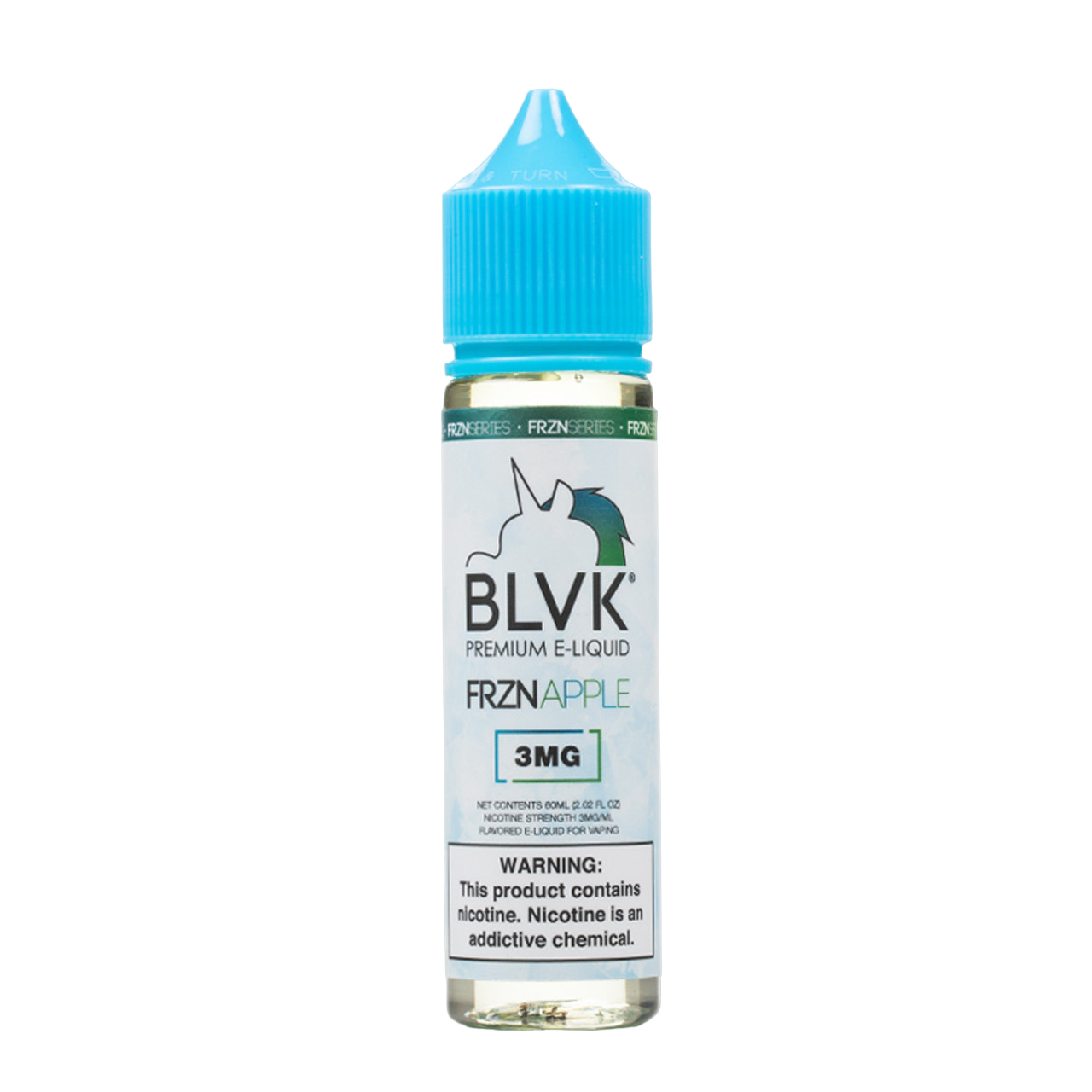 BLVK FRZN Synthetic Nicotine E-Liquid 60ML FRZN APPLE