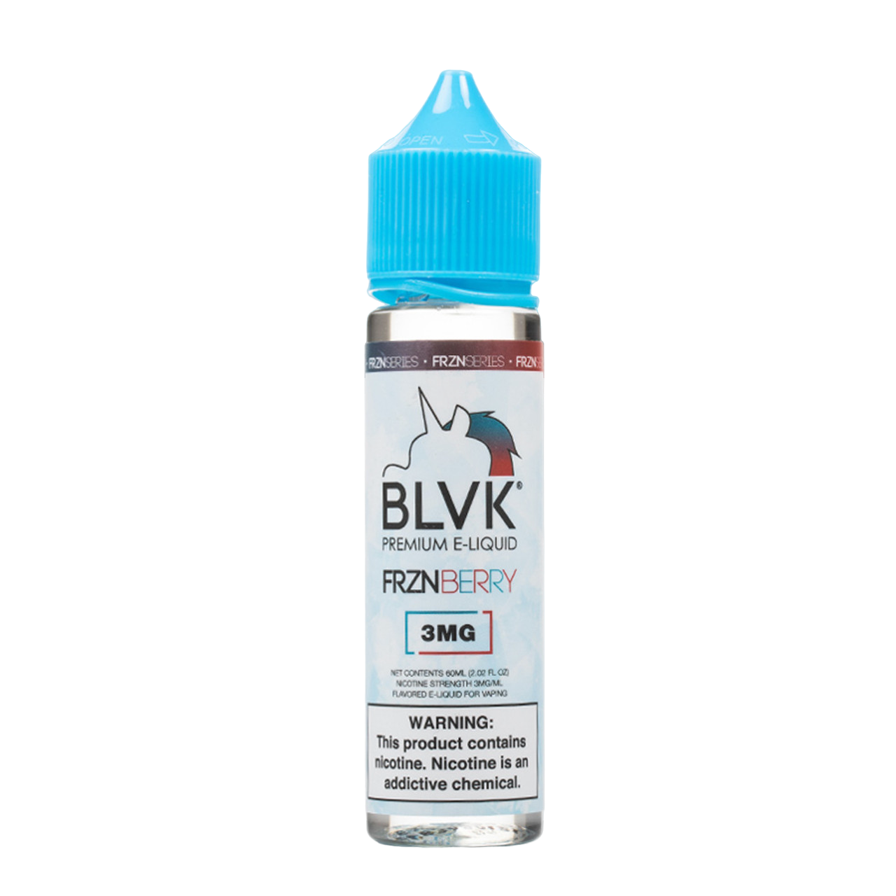 BLVK FRZN Synthetic Nicotine E-Liquid 60ML FRZN BERRY
