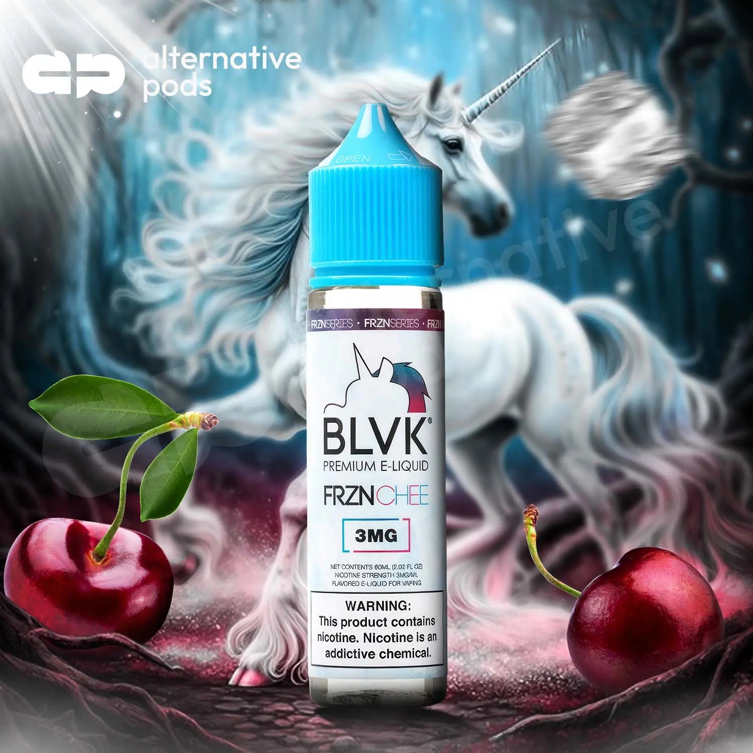 BLVK FRZN Synthetic Nicotine E-Liquid 60ML- FRZN Chee