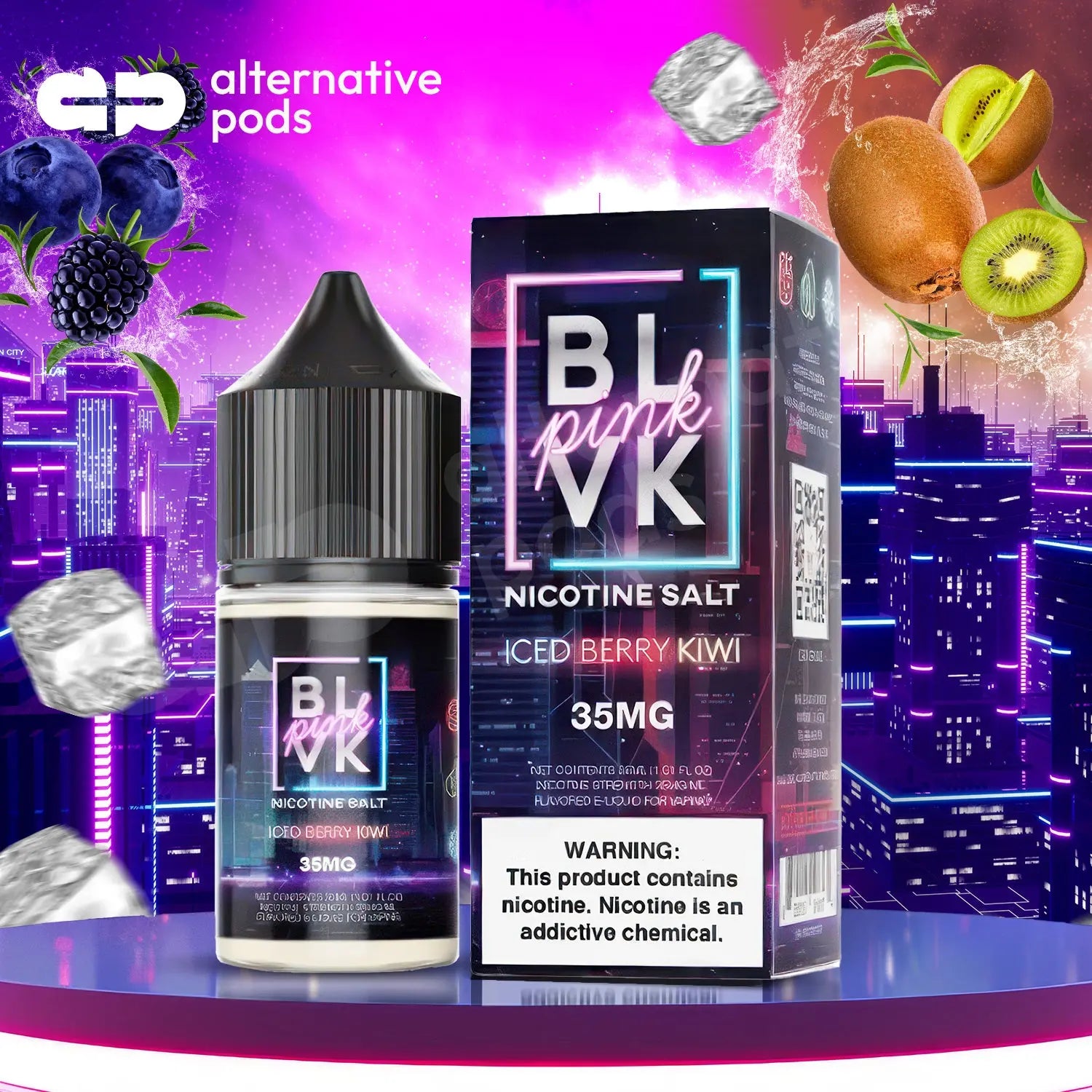 BLVK Pink Synthetic Nicotine Salt E-Liquid 30ML - Alternative pods | Online Vape & Smoke Shop