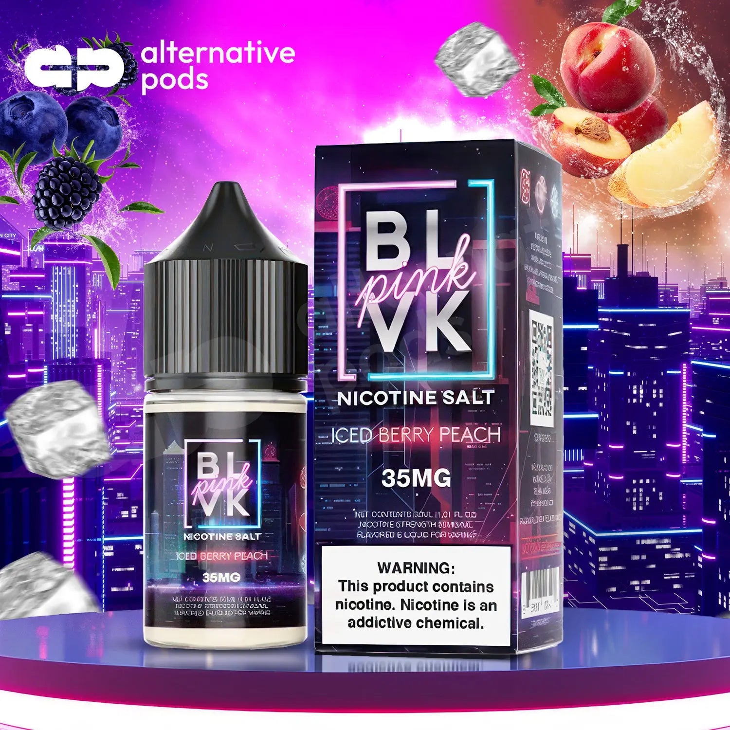 BLVK Pink Synthetic Nicotine Salt E-Liquid 30ML - Alternative pods | Online Vape & Smoke Shop