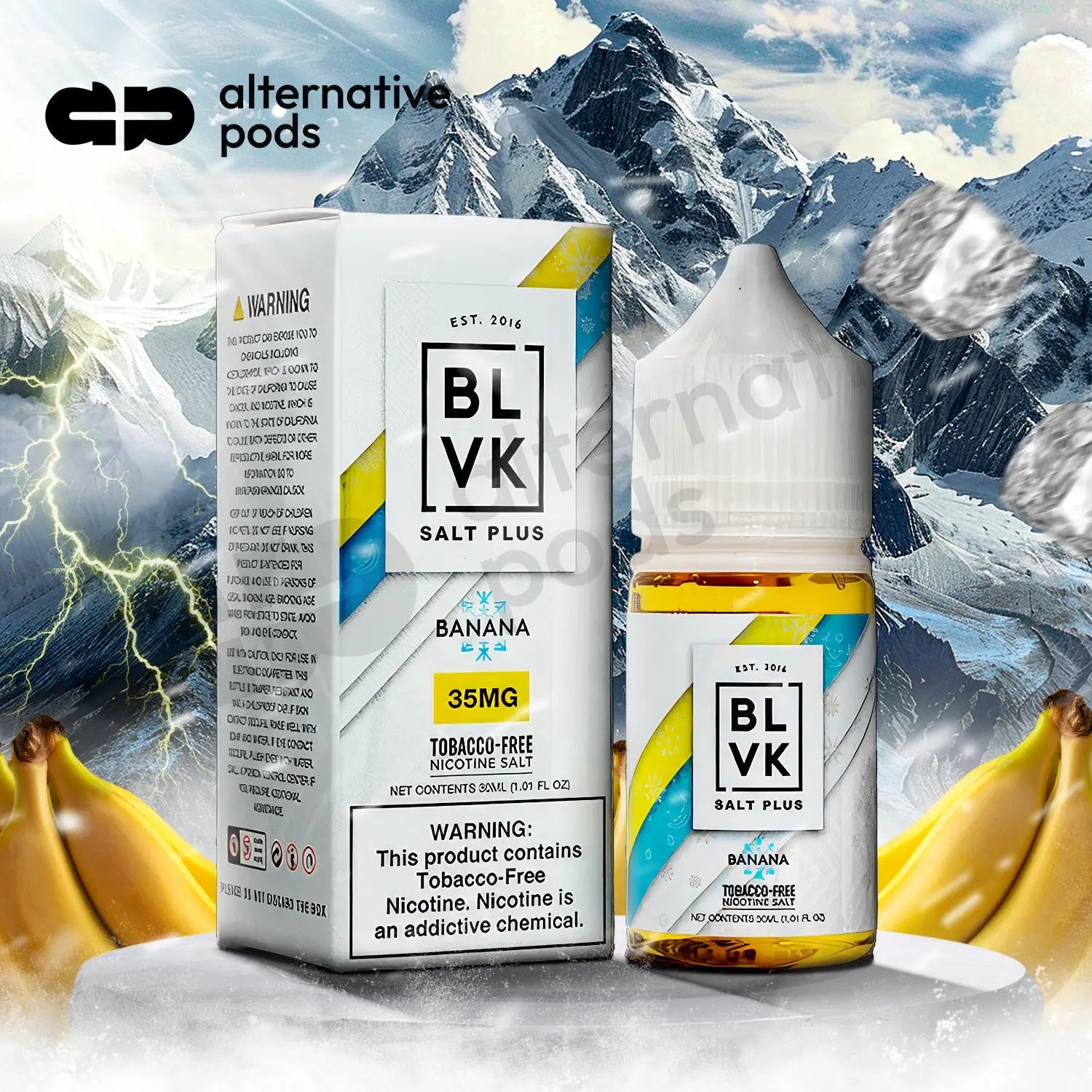 BLVK Salt Plus Synthetic Nicotine Salt E-Liquid 30ML - Alternative pods | Online Vape & Smoke Shop