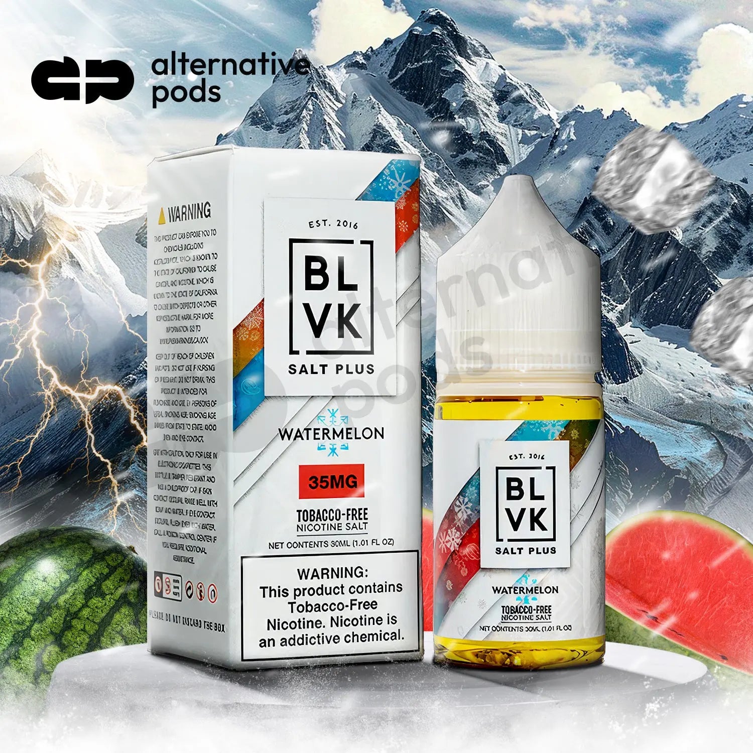 BLVK Salt Plus Synthetic Nicotine Salt E-Liquid 30ML - Alternative pods | Online Vape & Smoke Shop