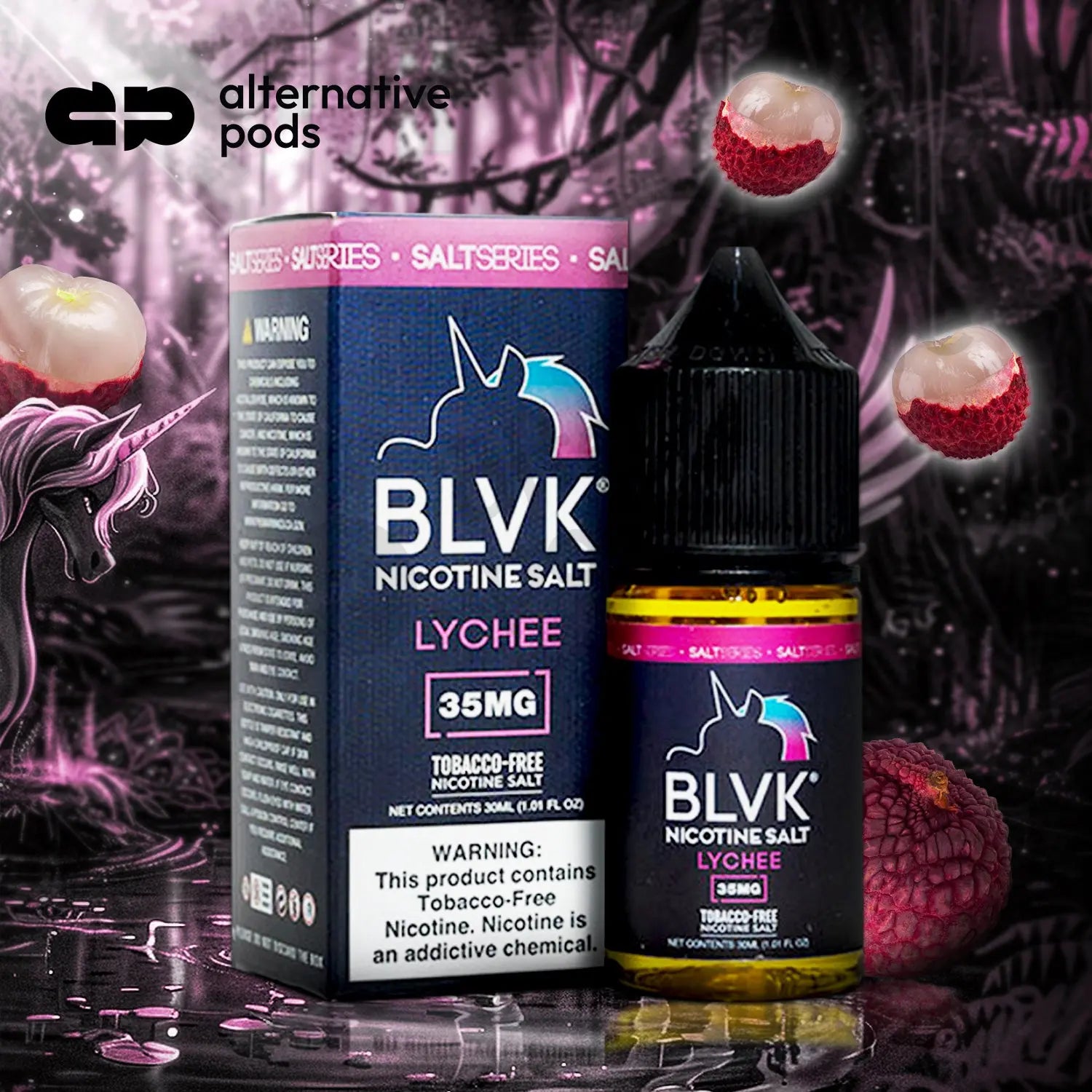 BLVK Salt Synthetic Nicotine Salt E-Liquid 30ML - Alternative pods | Online Vape & Smoke Shop