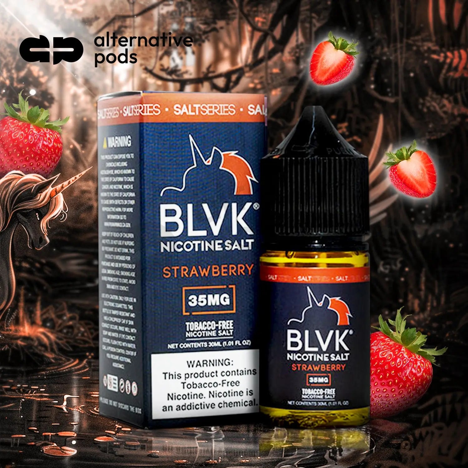 BLVK Salt Synthetic Nicotine Salt E-Liquid 30ML - Alternative pods | Online Vape & Smoke Shop