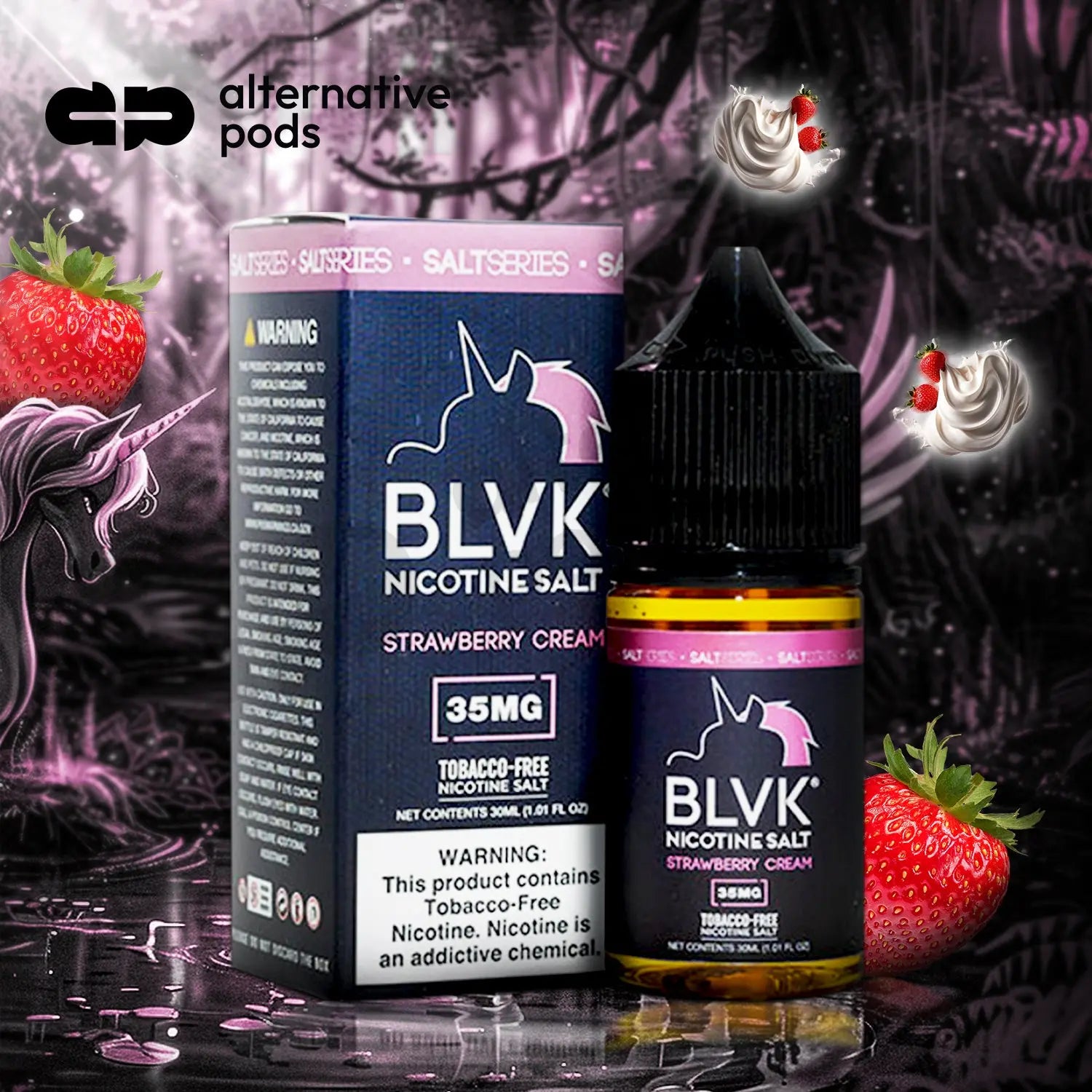 BLVK Salt Synthetic Nicotine Salt E-Liquid 30ML - Alternative pods | Online Vape & Smoke Shop