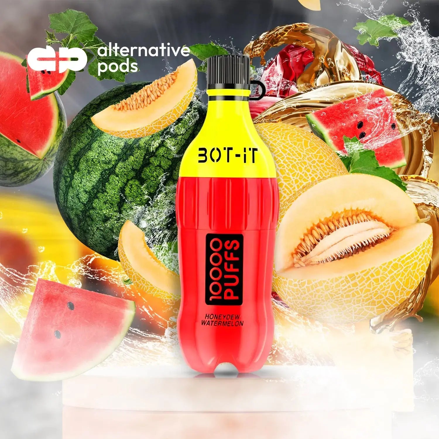 BOT-IT 10000 Rechargeable Disposable Device by Blitz – 10000 Puffs - Honeydew Watermelon 