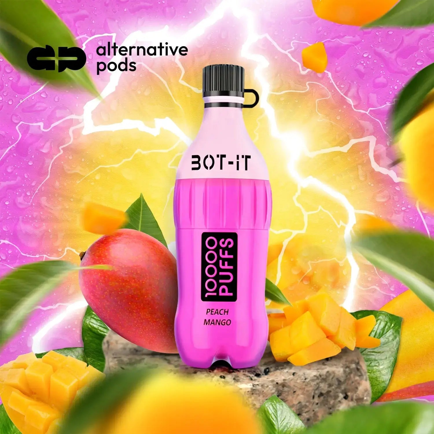 BOT-IT 10000 Rechargeable Disposable Device by Blitz – 10000 Puffs - Peach Mango 