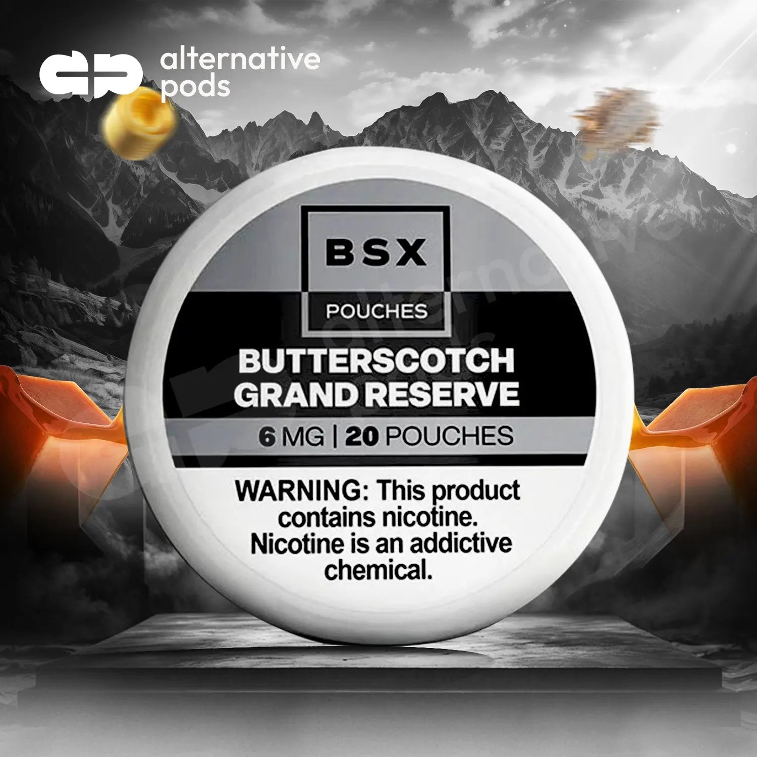 BSX Nicotine Pouches - Butterscotch Grand Reserve 