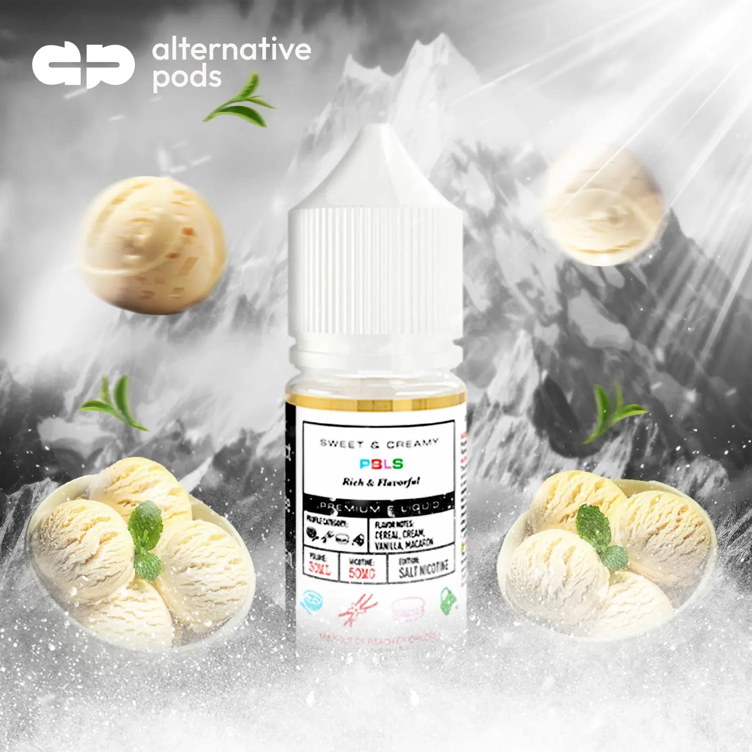 BSX Series Nicotine Salt E-Liquid By Glas 30ML - TFN BSX Vapor - PBLS 