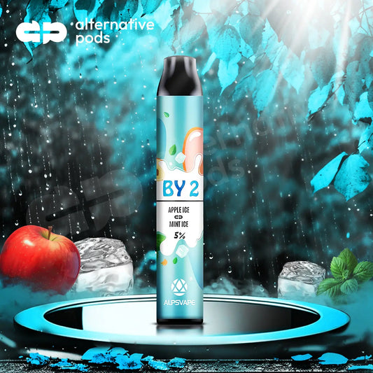 BY2 2in1 Disposable Vape - Apple Ice Mint ice 