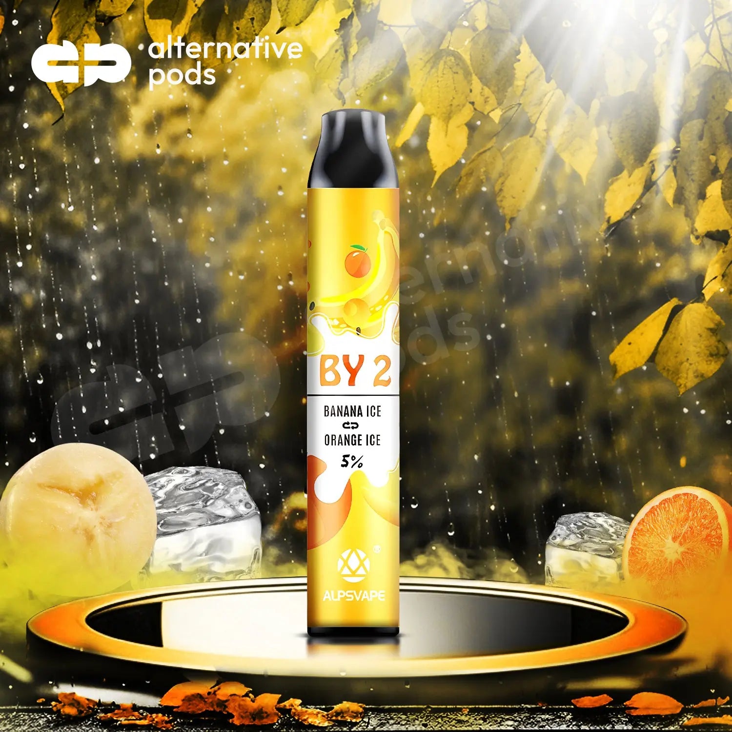 BY2 2in1 Disposable Vape - Banana Ice Orange Ice 
